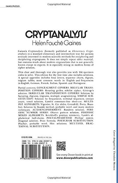 Cryptanalysis a study of cipher and their solution (cryptanalysis un estudio de cifrado y su solución) miniatura 2