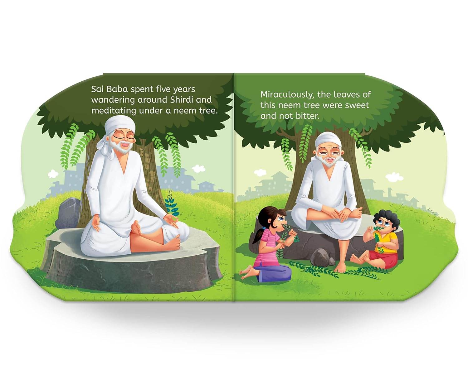 My first shaped board book: illustrated sai baba hindu mythology picture book for kids age 2+ (indian gods and goddesses) miniatura 2