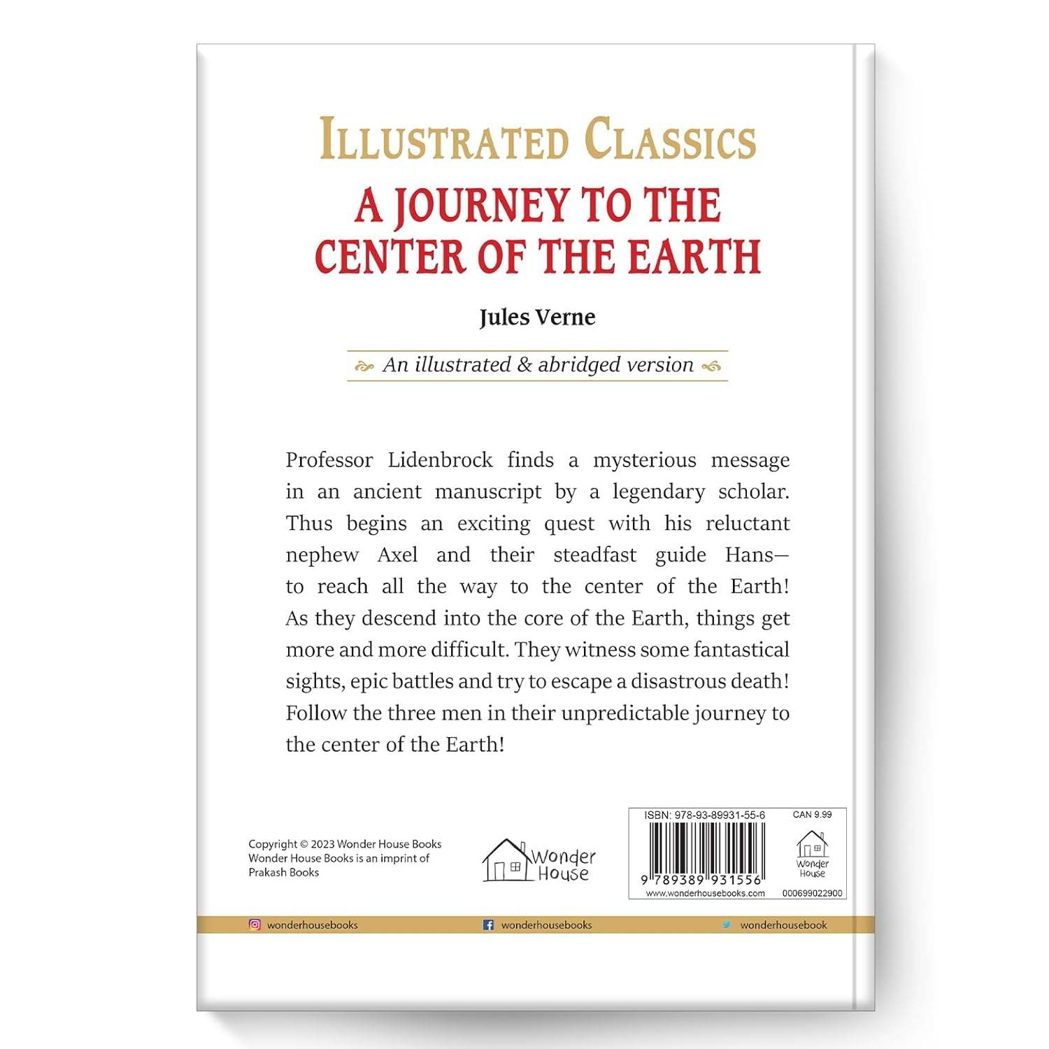 Journey to the center of the earth: illustrated abridged children classic english novel with review questions (hardback) miniatura 4