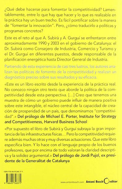 Politicas para la competitividad, una experiencia de gobierno miniatura 2