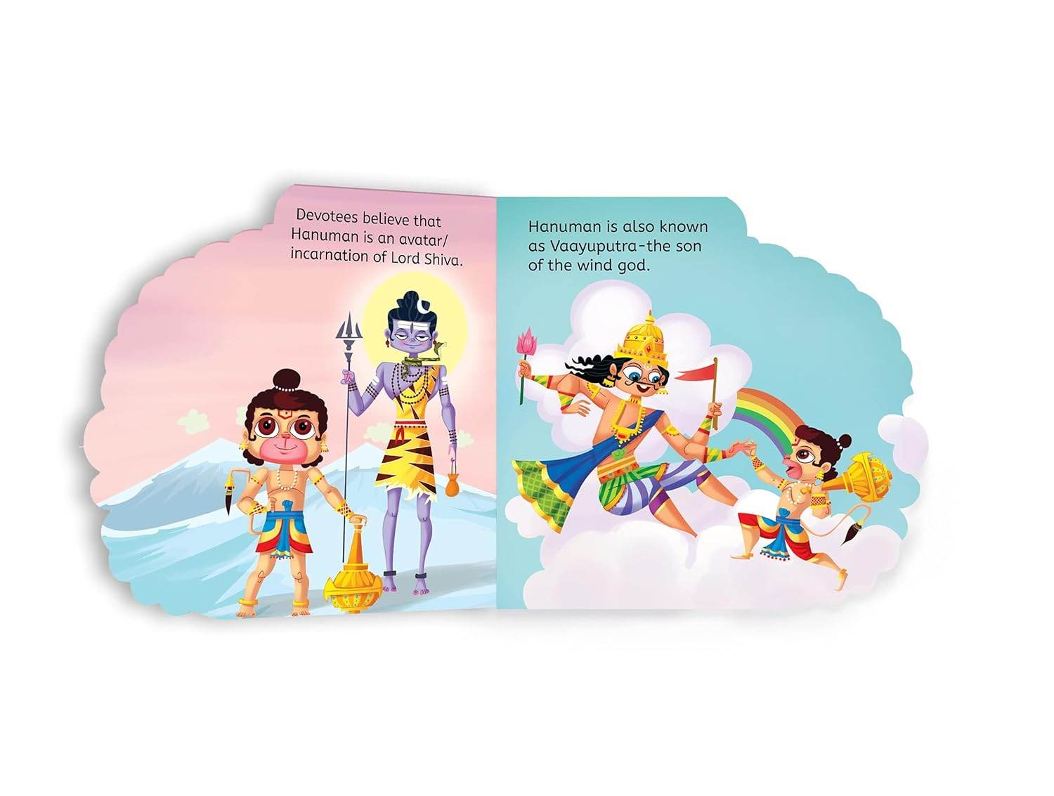 My first shaped board book: illustrated lord hanuman hindu mythology picture book for kids age 2+ (indian gods and goddesses) miniatura 2