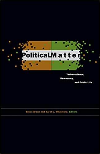 Political matter: technoscience, democracy, and public life