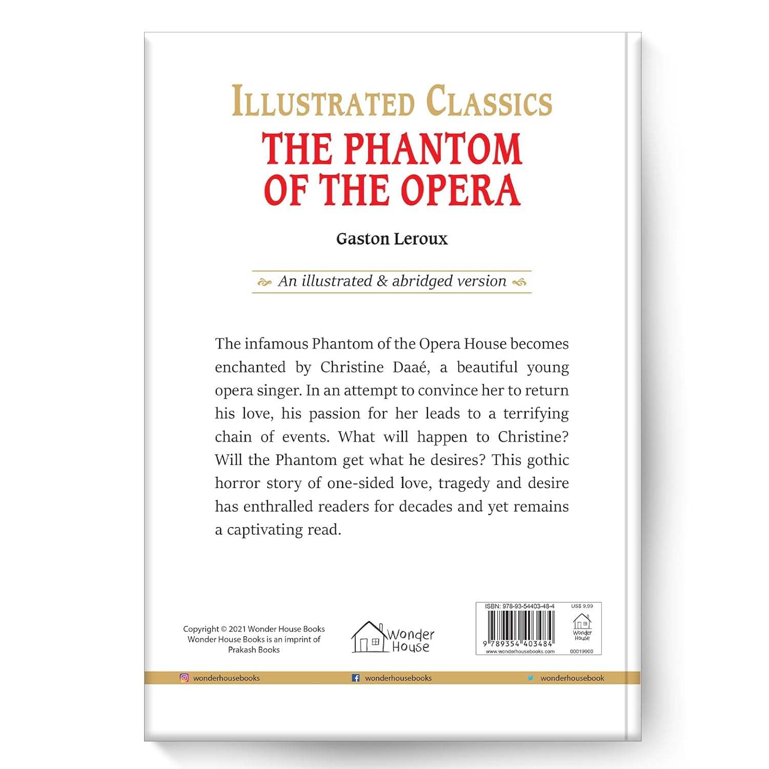 The phantom of the opera for kids : illustrated abridged children classic english novel with review questions miniatura 4