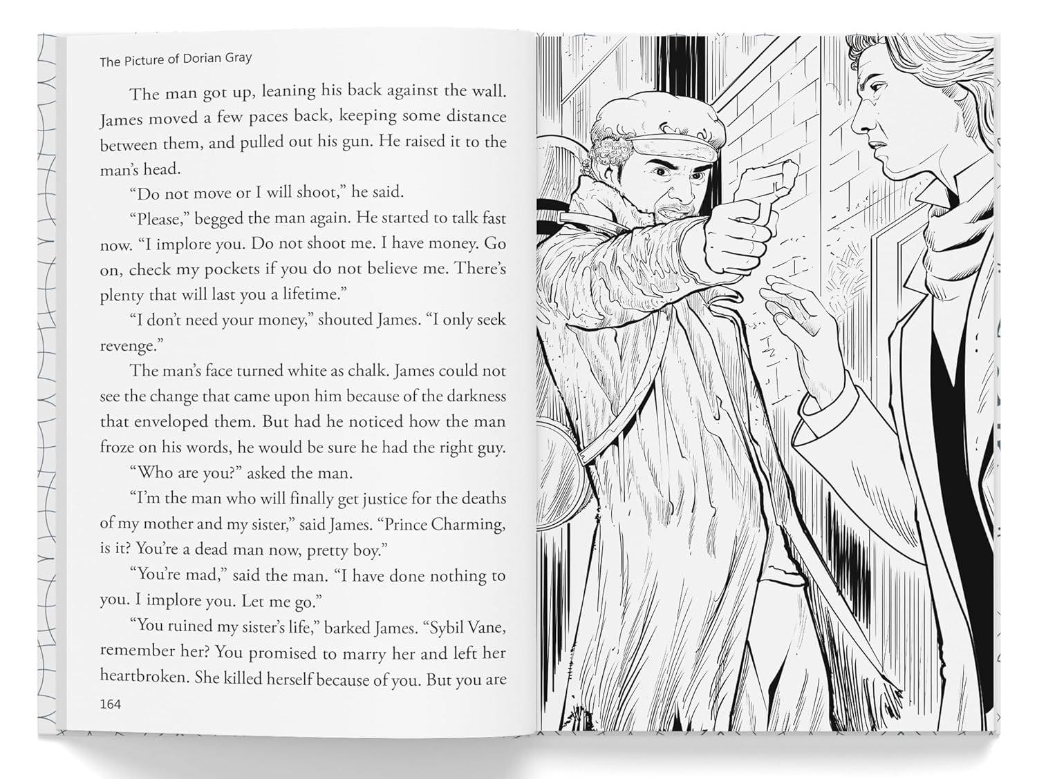 The picture of dorian gray : illustrated abridged children classic english novel with review questions (hardback) miniatura 3