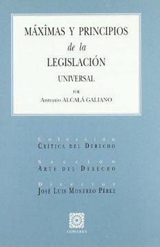 Máximas y principios de la legislación universal