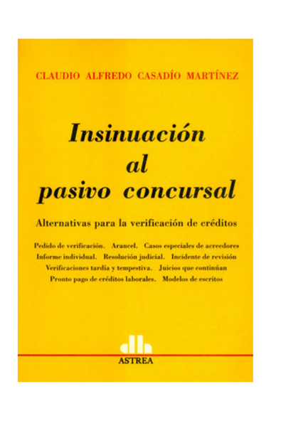 Insinuacion al pasivo concursal