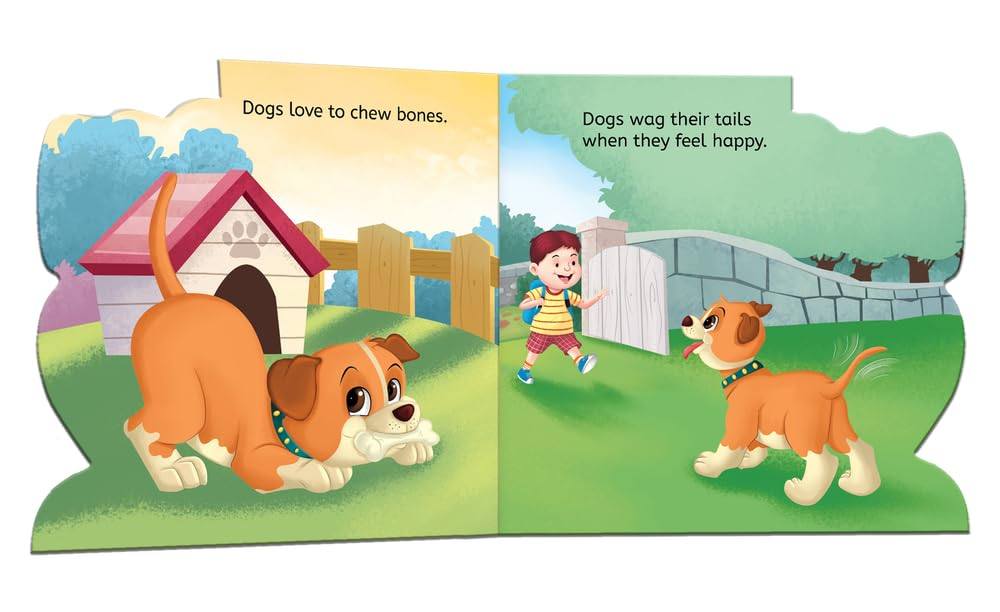 My first shaped board book - dog, die-cut animals, picture book for children miniatura 2