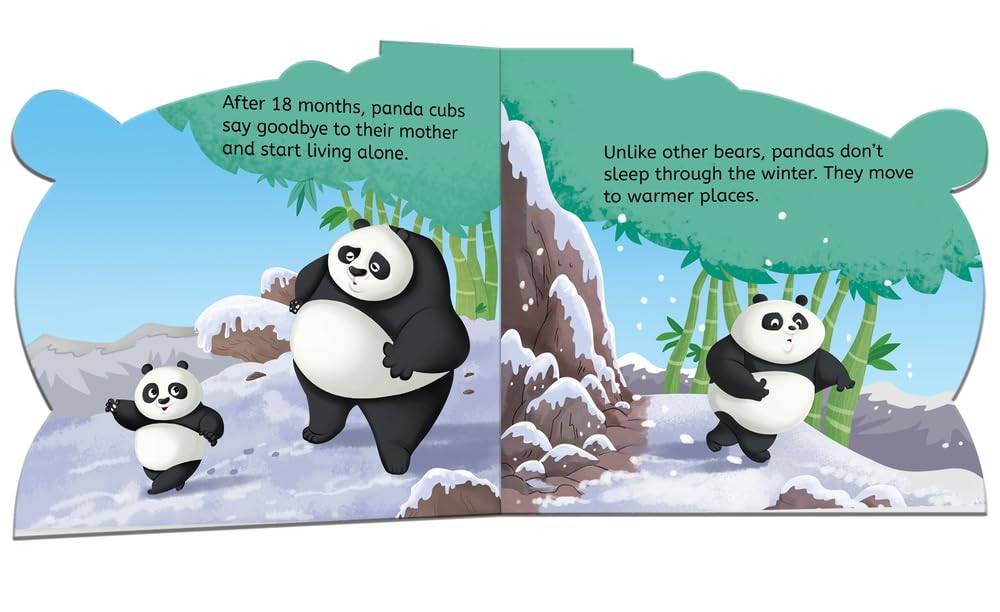 My first shaped board book - panda, die-cut animals, picture book for children miniatura 2