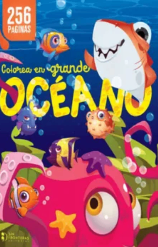 Colorea en grande animales del mar