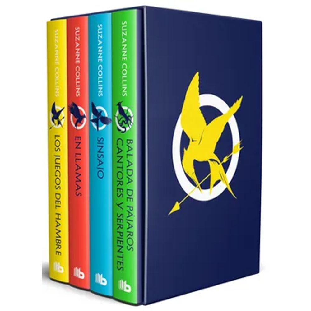 Estuche los juegos del hambre (contiene: los juegos del hambre / en llamas / sinsajo / balada de pájaros cantores y serpientes) / the hunger games boxed set