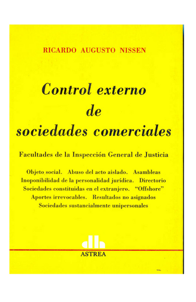 Control externo de sociedades comerciales