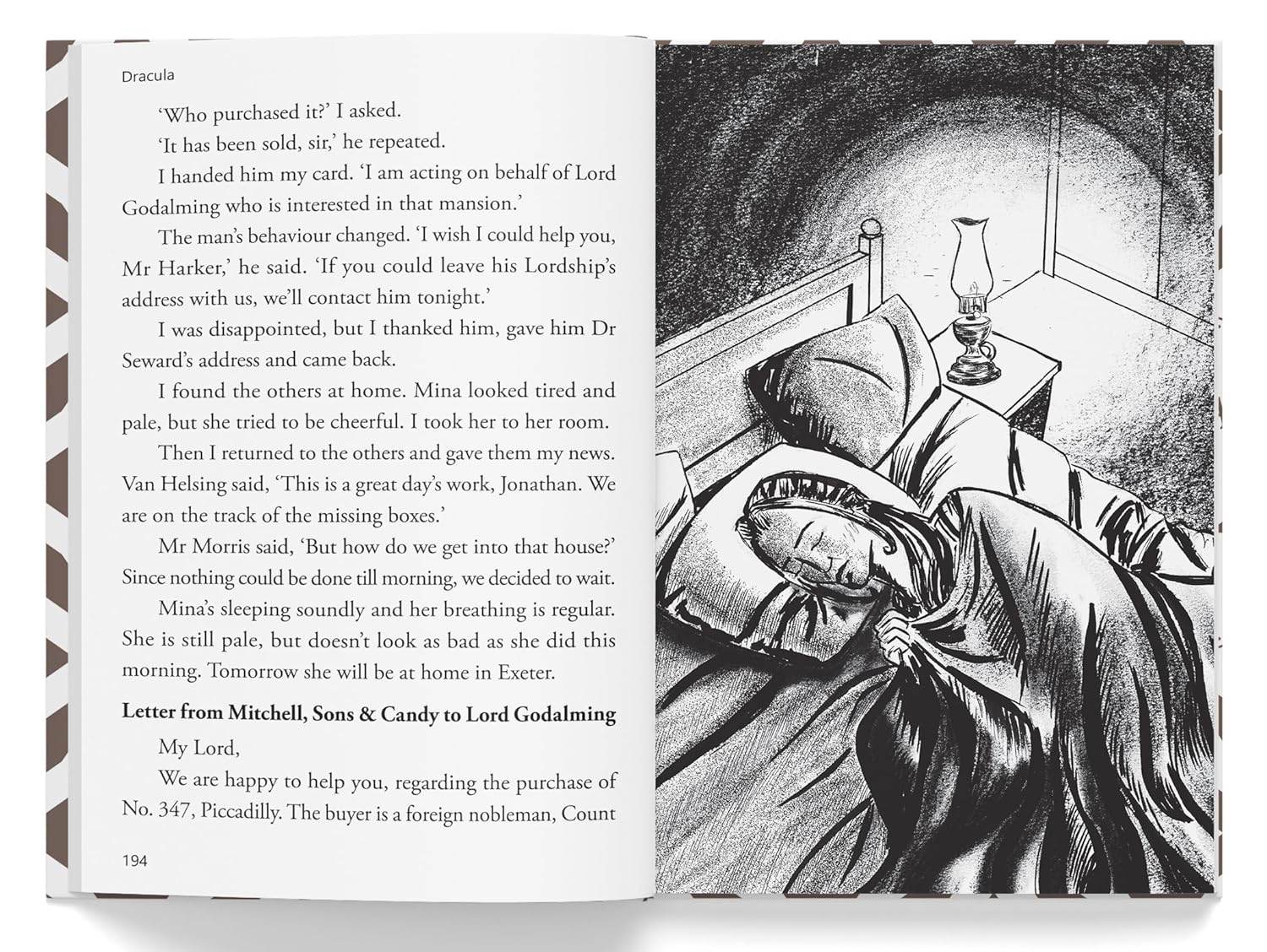 Dracula : llustrated abridged children classic english novel with review questions (hardback) miniatura 2