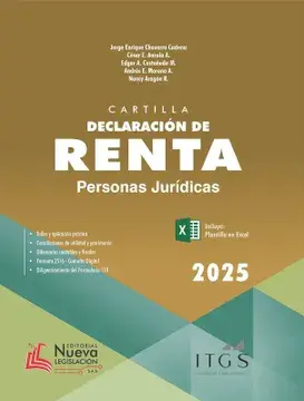 Cartilla declaración de renta personas jurídicas 2025