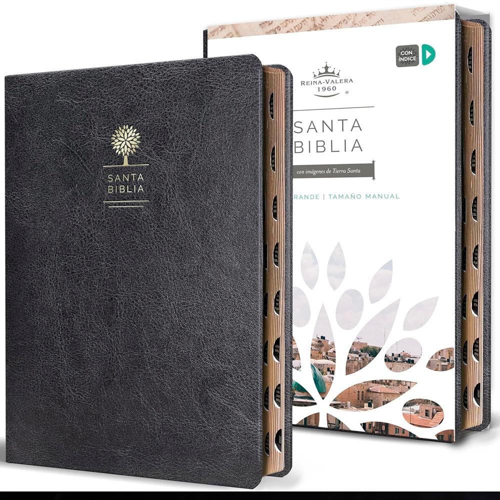 Biblia rvr 1960 simil piel negra