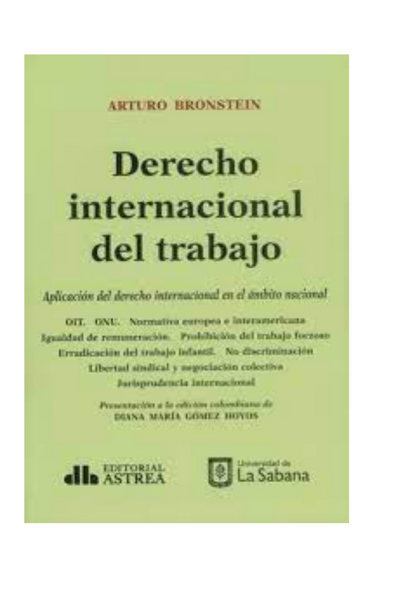 Derecho internacional del trabajo. aplicación del derecho internacional en el ámbito nacional