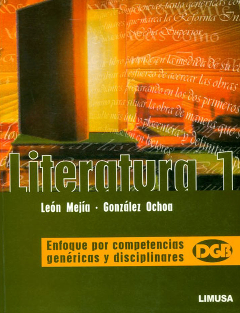 Literatura 1 enfoque por competencias genericas y disciplinares