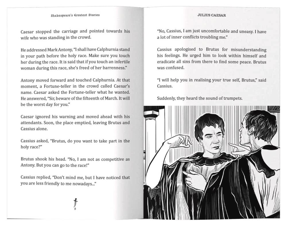 Julius caesar : shakespeare’s greatest stories for children (abridged and illustrated) with review questions and an introduction to the themes in the story miniatura 4