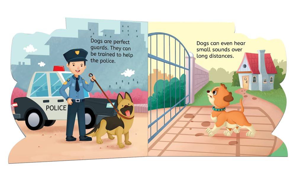 My first shaped board book - dog, die-cut animals, picture book for children miniatura 3