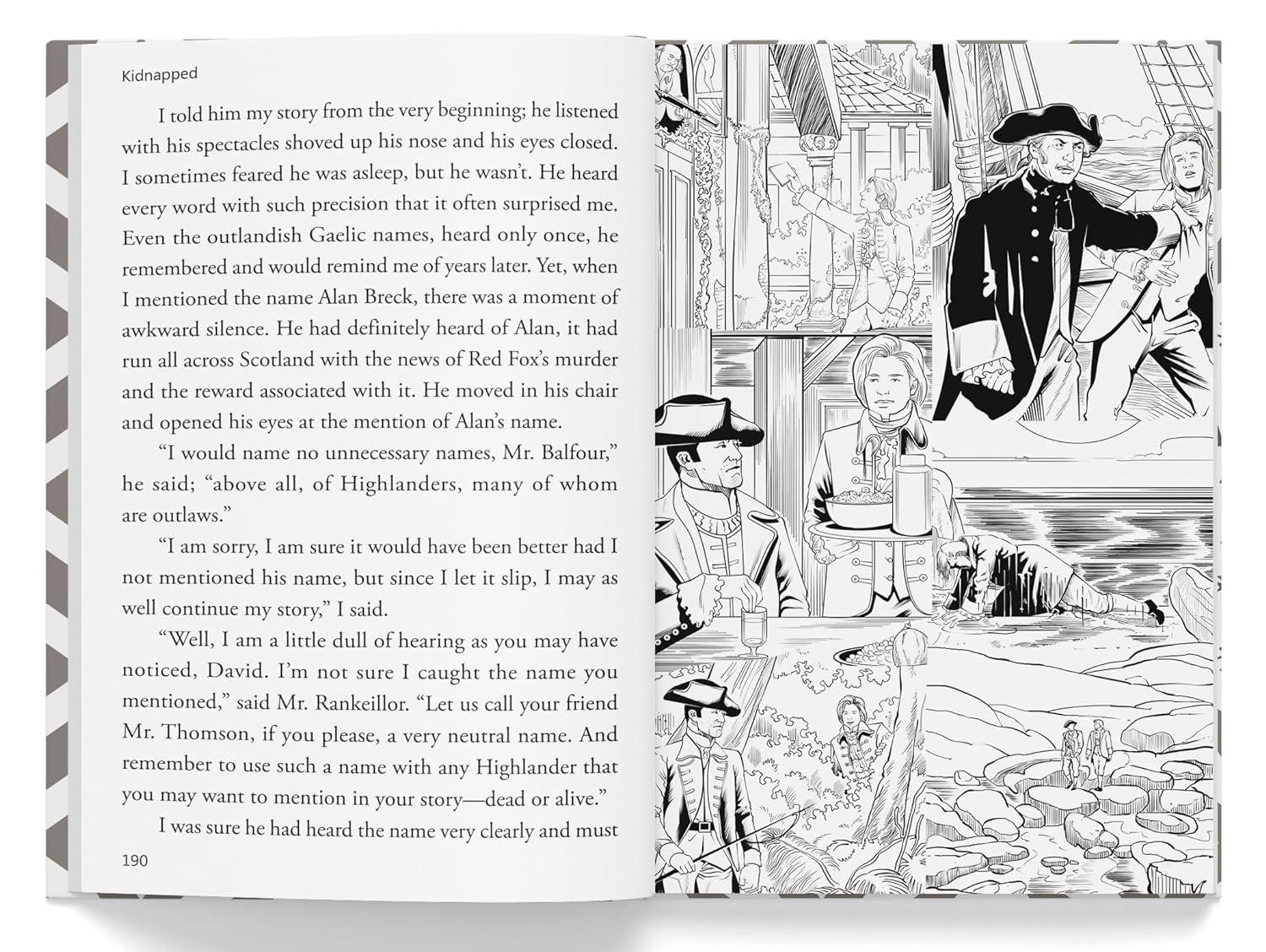 Kidnapped for kids : illustrated abridged children classic english novel with review questions miniatura 3