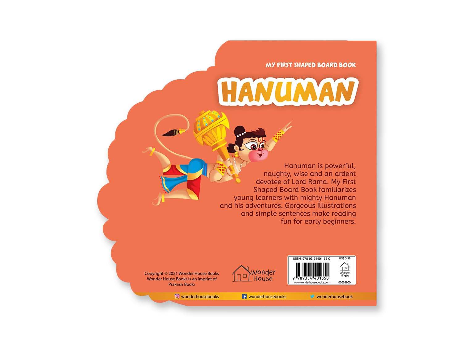 My first shaped board book: illustrated lord hanuman hindu mythology picture book for kids age 2+ (indian gods and goddesses) miniatura 4