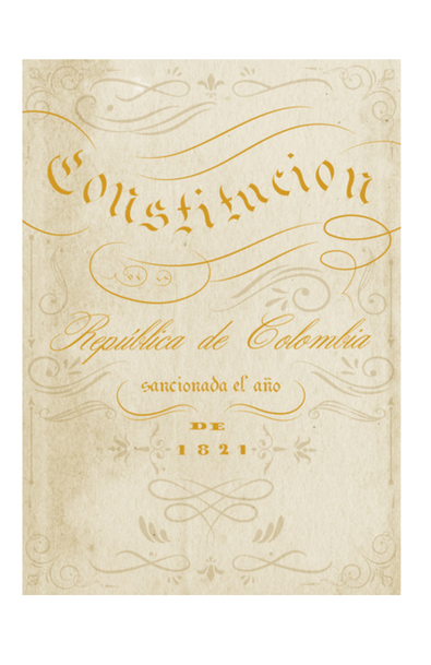 Constitución república de colombia sancionada el año de 1821
