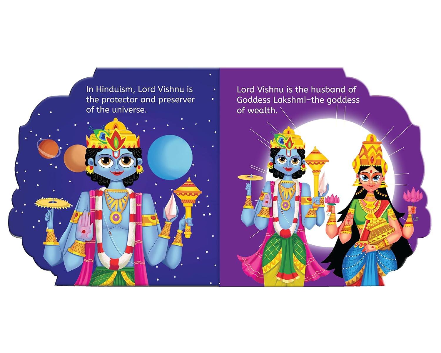 My first shaped board book: illustrated vishnu hindu mythology picture book for kids age 2+ (indian gods and goddesses) miniatura 3