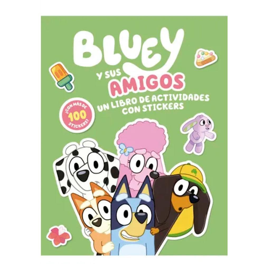 Bluey. actividades - juega y diviértete. libro para colorear a bluey y sus amigos