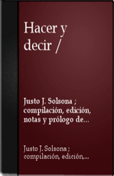 Hacer y decir