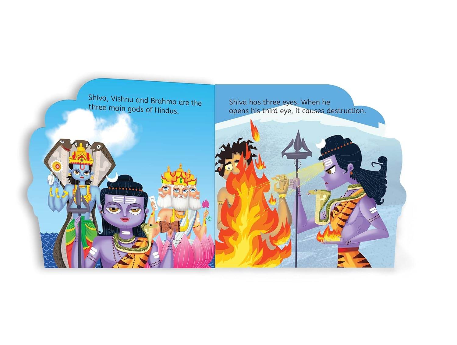 My first shaped board book: illustrated lord shiva hindu mythology picture book for kids age 2+ (indian gods and goddesses) miniatura 3