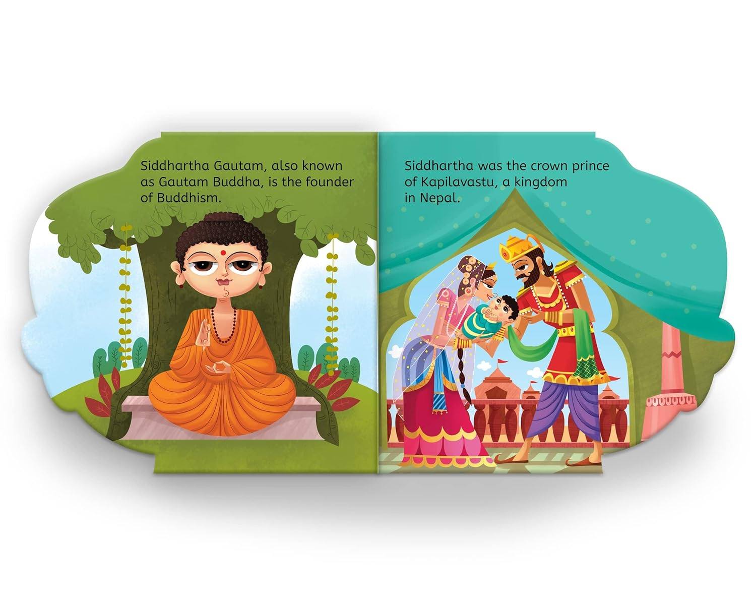 My first shaped board book: illustrated buddha hindu mythology picture book for kids age 2+ (indian gods and goddesses) miniatura 2