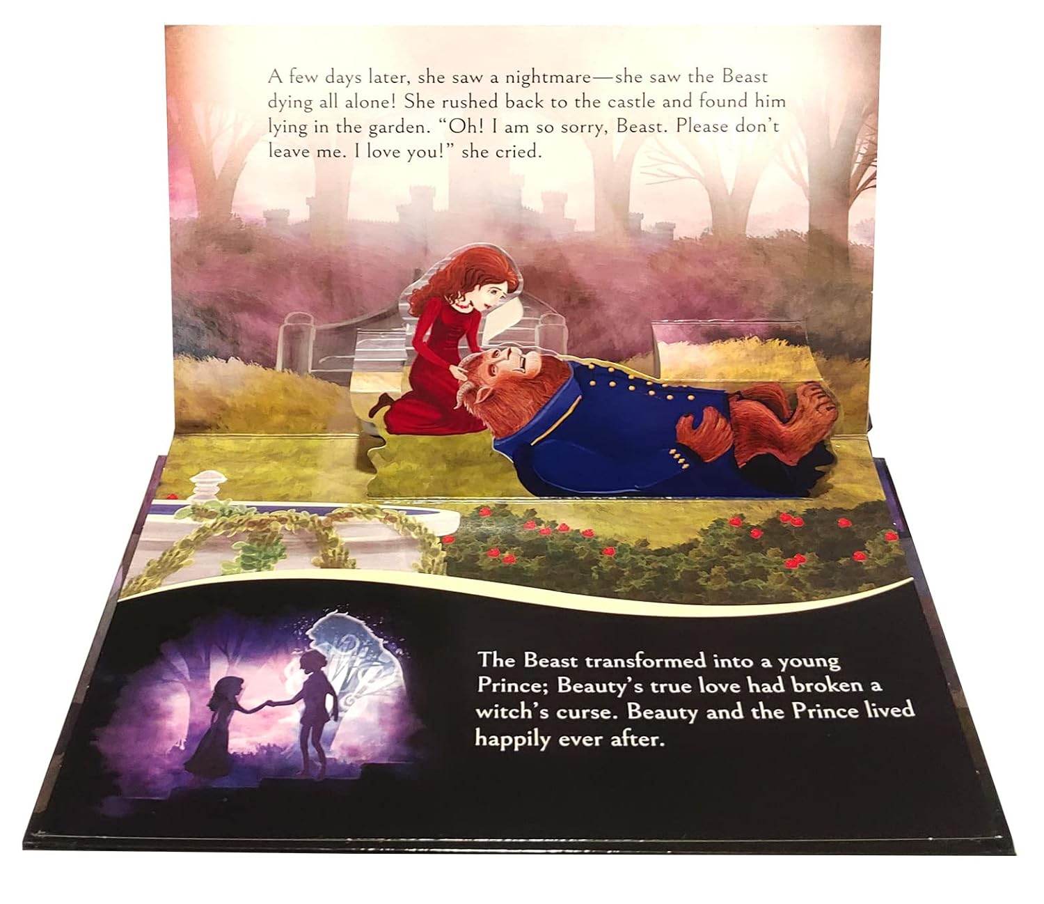 My first pop-up fairy tales - beauty and the beast : pop up books for children miniatura 5