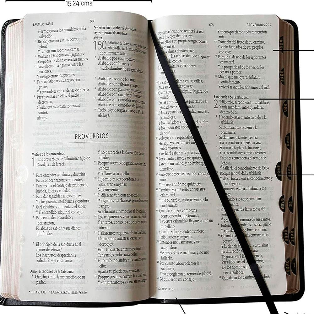 Biblia rvr 1960 simil piel negra miniatura 3