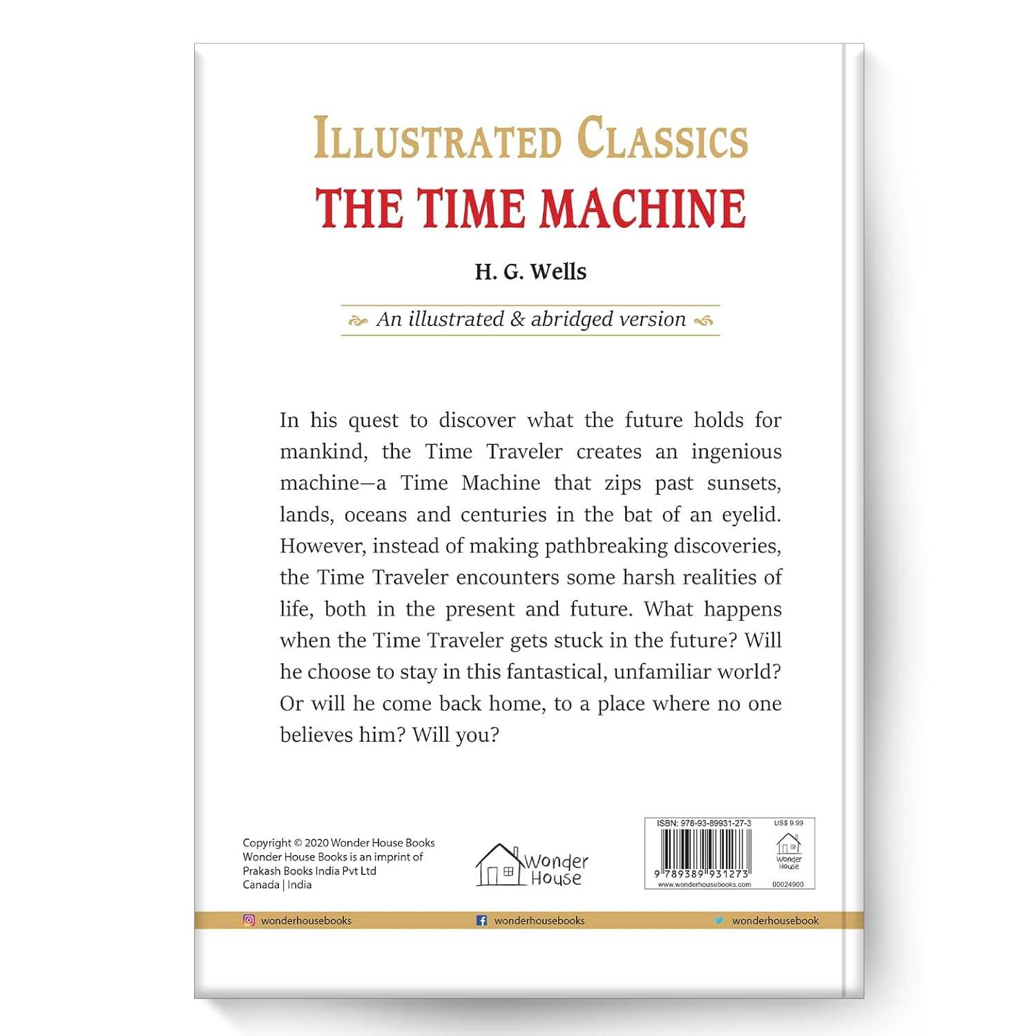 The time machine: illustrated abridged children classic english novel with review questions(hardback) miniatura 4