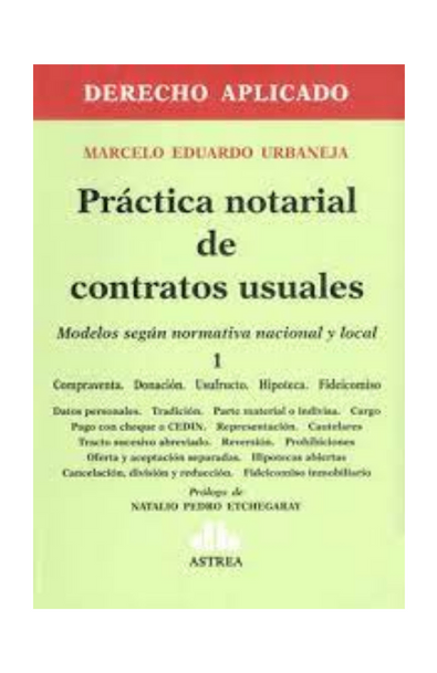 Práctica notarial de contratos usuales