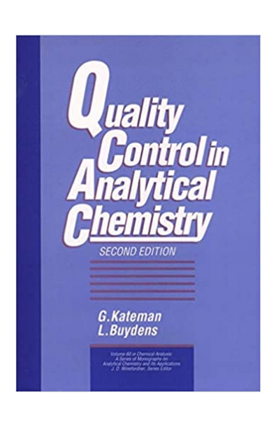 Quality control in analytical chemistry