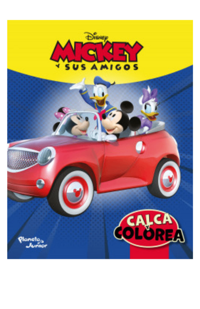 Calca y colorea. mickey y sus amigos