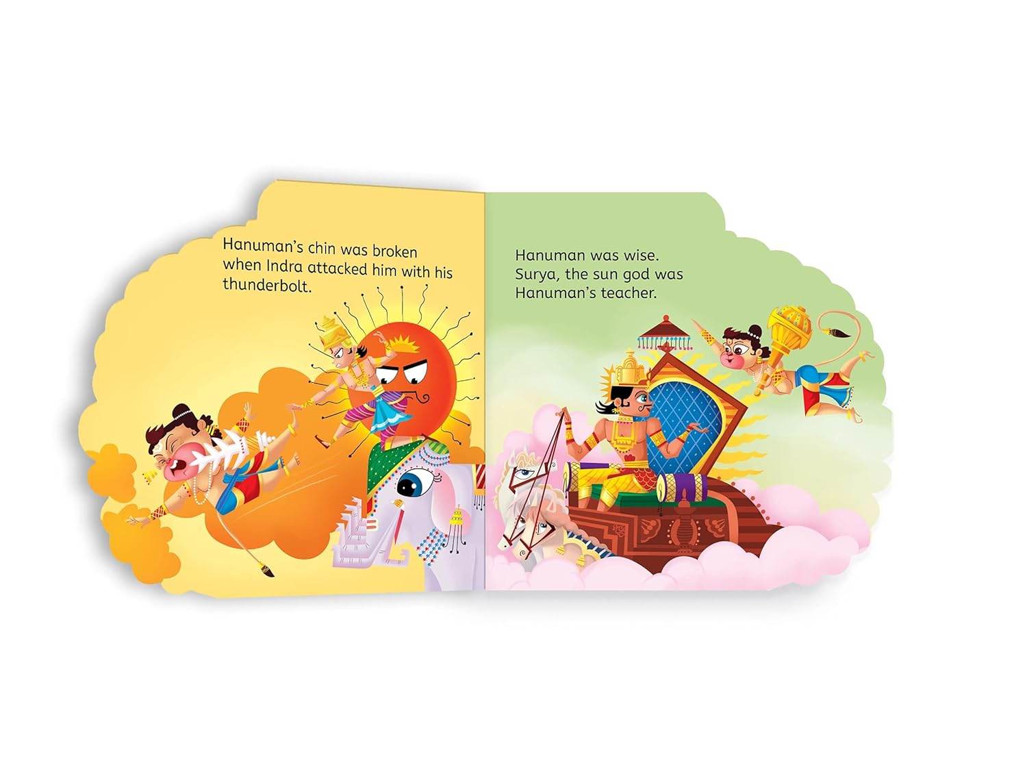 My first shaped board book: illustrated lord hanuman hindu mythology picture book for kids age 2+ (indian gods and goddesses) miniatura 3