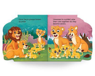 My first shaped board book: illustrated lion - animal picture book for kids age 2+ board book miniatura 2