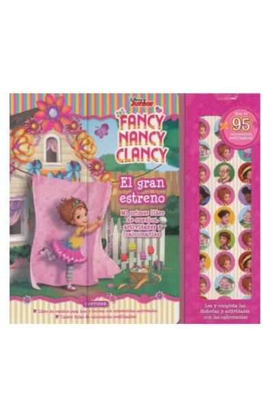Mi primer libro de cuentos, actividades y calcomanias fancy nancy clancy