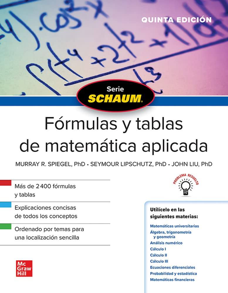 Formulas y tablas de matematica aplicada