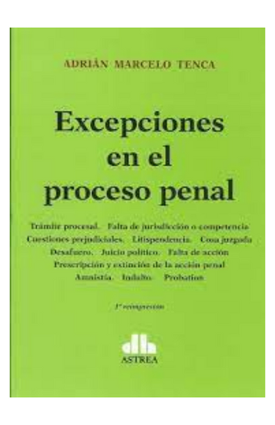 Excepciones en el proceso penal