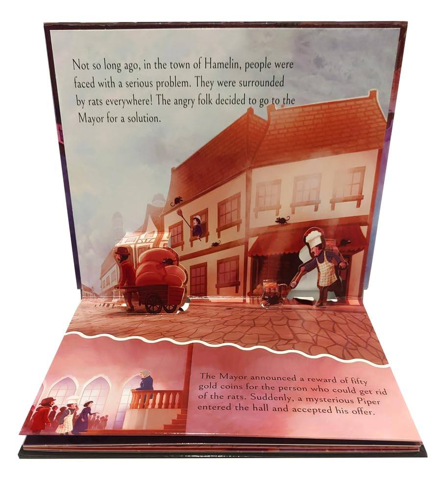 My first pop-up fairy tales - pied piper of hamelin : pop up books for children miniatura 3