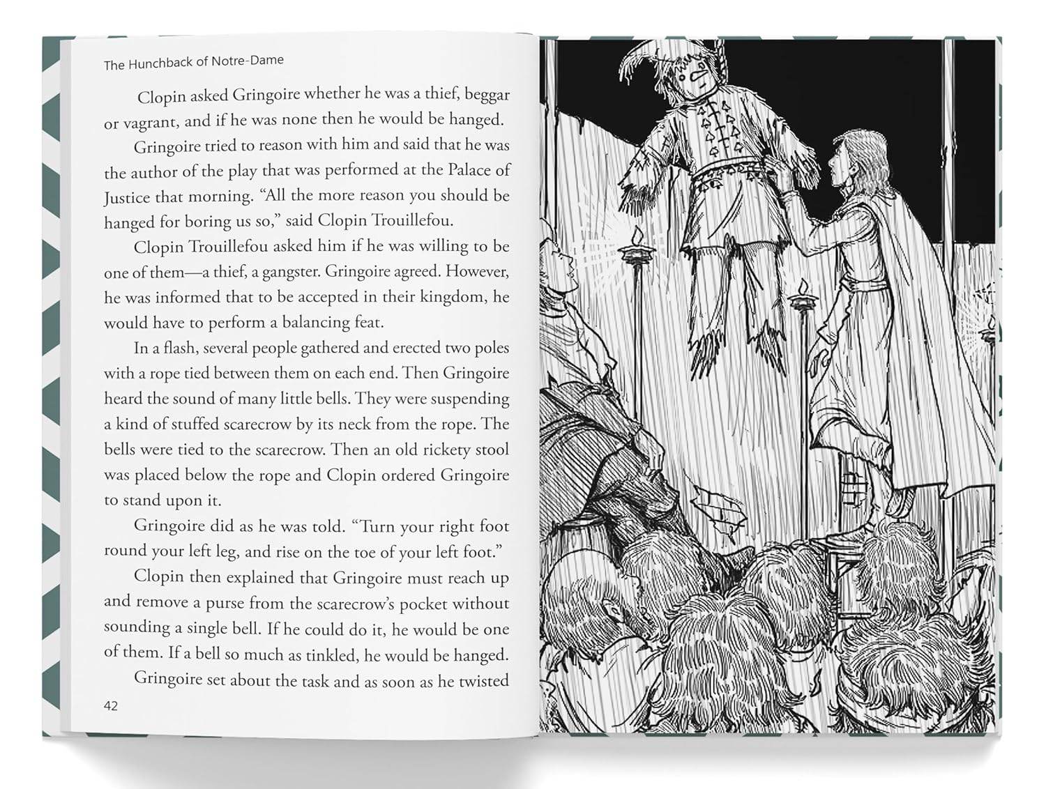 The hunchback of notre-dame for kids : illustrated abridged children classic english novel with review questions miniatura 2