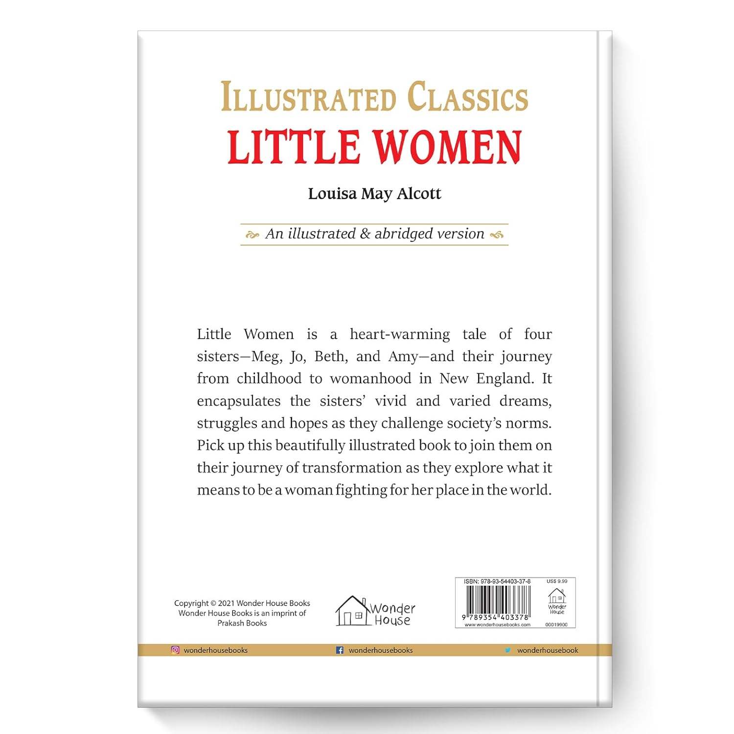 Little women : illustrated abridged children classic english novel with review questions (hardback) miniatura 4