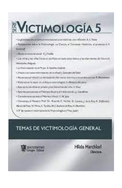 Temas de victimología general serie victimología 5
