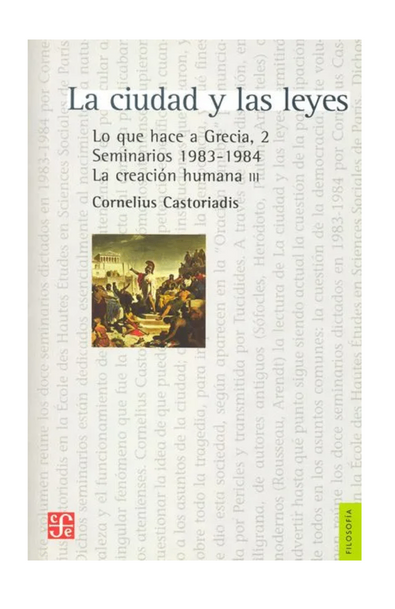La ciudad y las leyes. lo que hace a grecia 2