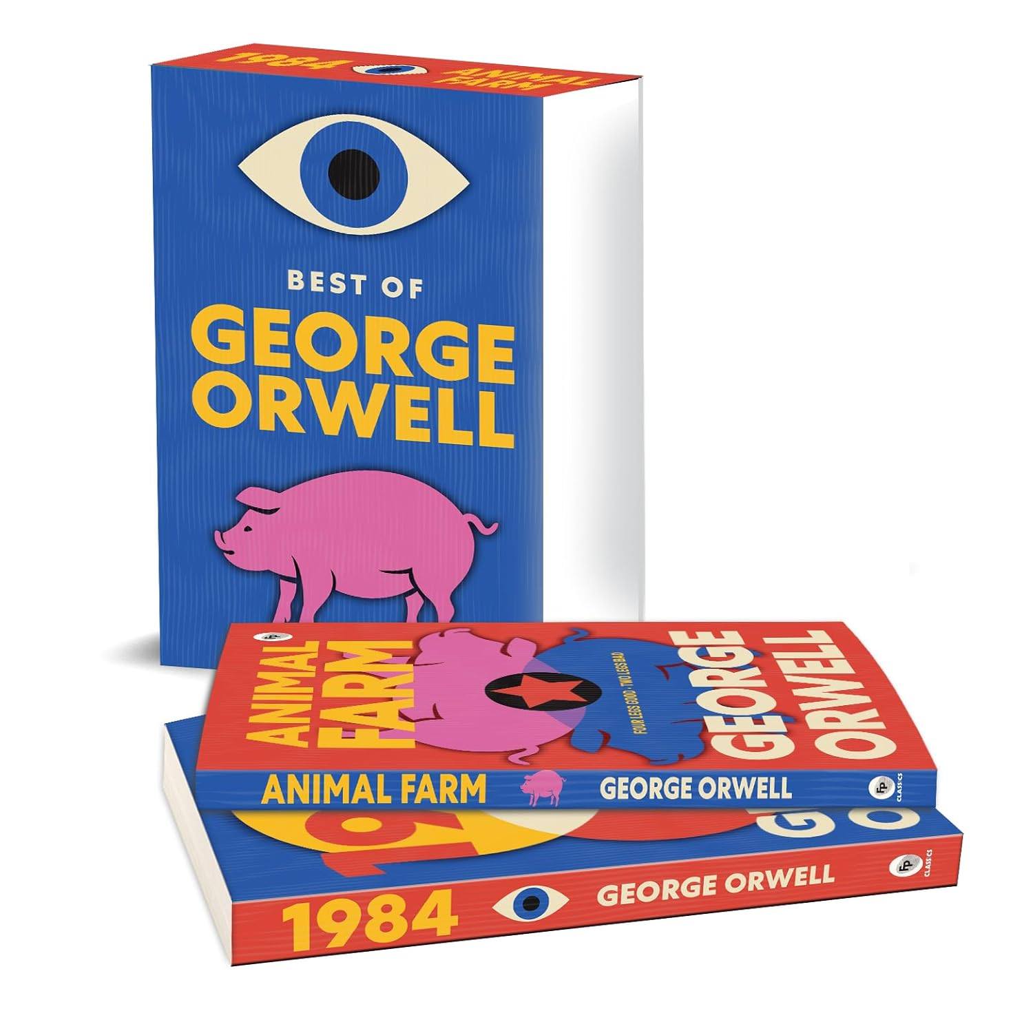 Best of george orwell boxed set (animal farm & 1984) set of 2 books miniatura 2