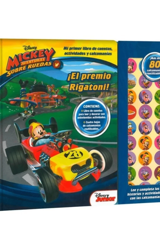 Mickey aventura sobre ruedas , mi primer libro de actividade