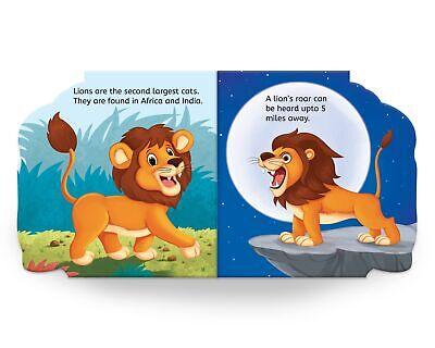 My first shaped board book: illustrated lion - animal picture book for kids age 2+ board book miniatura 3