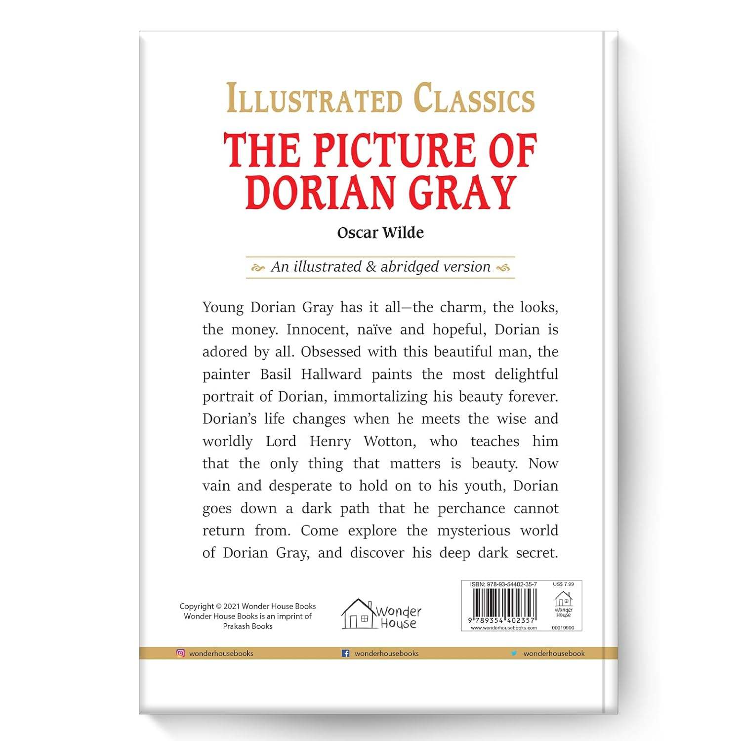 The picture of dorian gray : illustrated abridged children classic english novel with review questions (hardback) miniatura 4